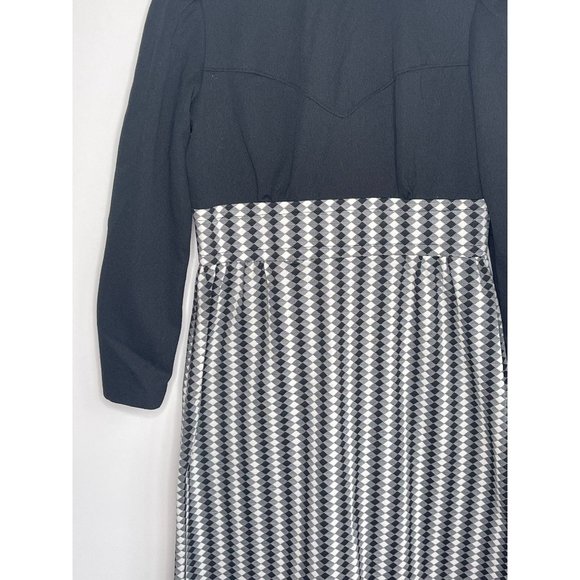 Vintage 60s Retro Maxi Dress Size M/L - Picture 3 of 7